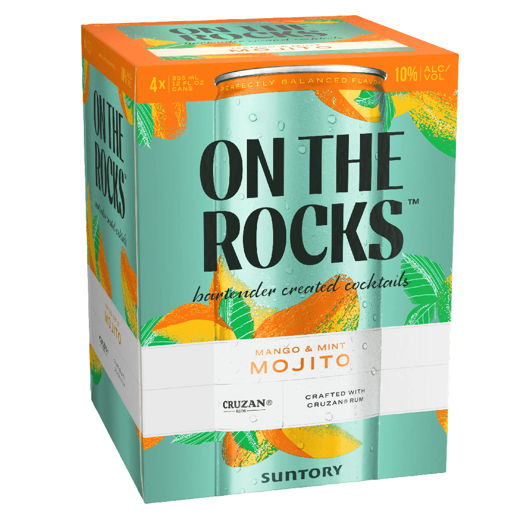 ON THE ROCKS MANGO & MINT MOJITO 4PK CANS - SipNYC