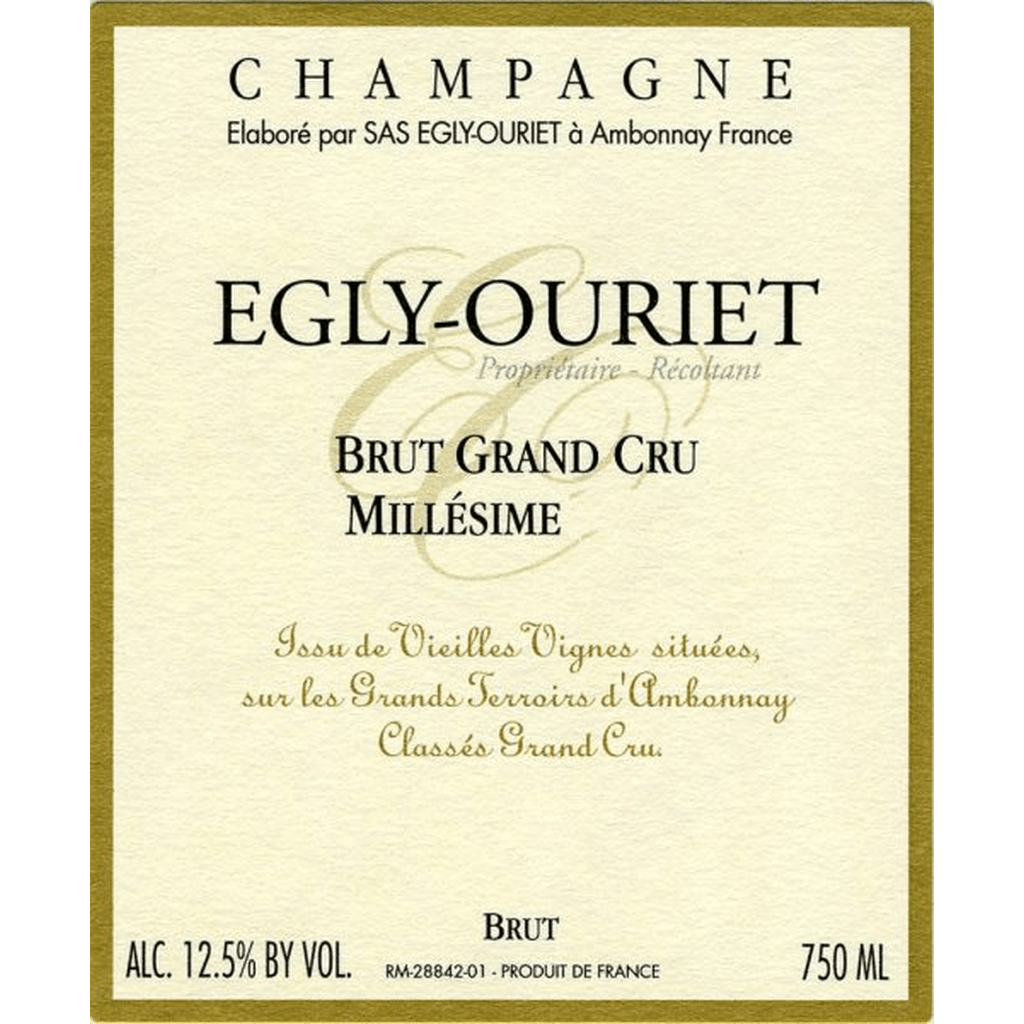 EGLY - OURIET CHAMPAGNE EXTRA BRUT GRAND CRU MILLESIME 2015 - SipNYC