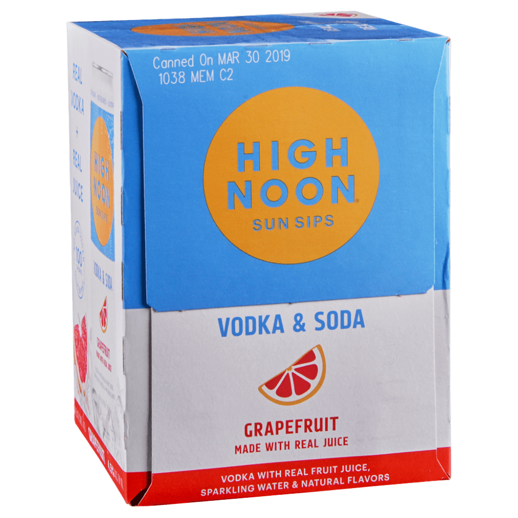 HIGH NOON GRAPEFRUIT VODKA SELTZER 4PK - SipNYC