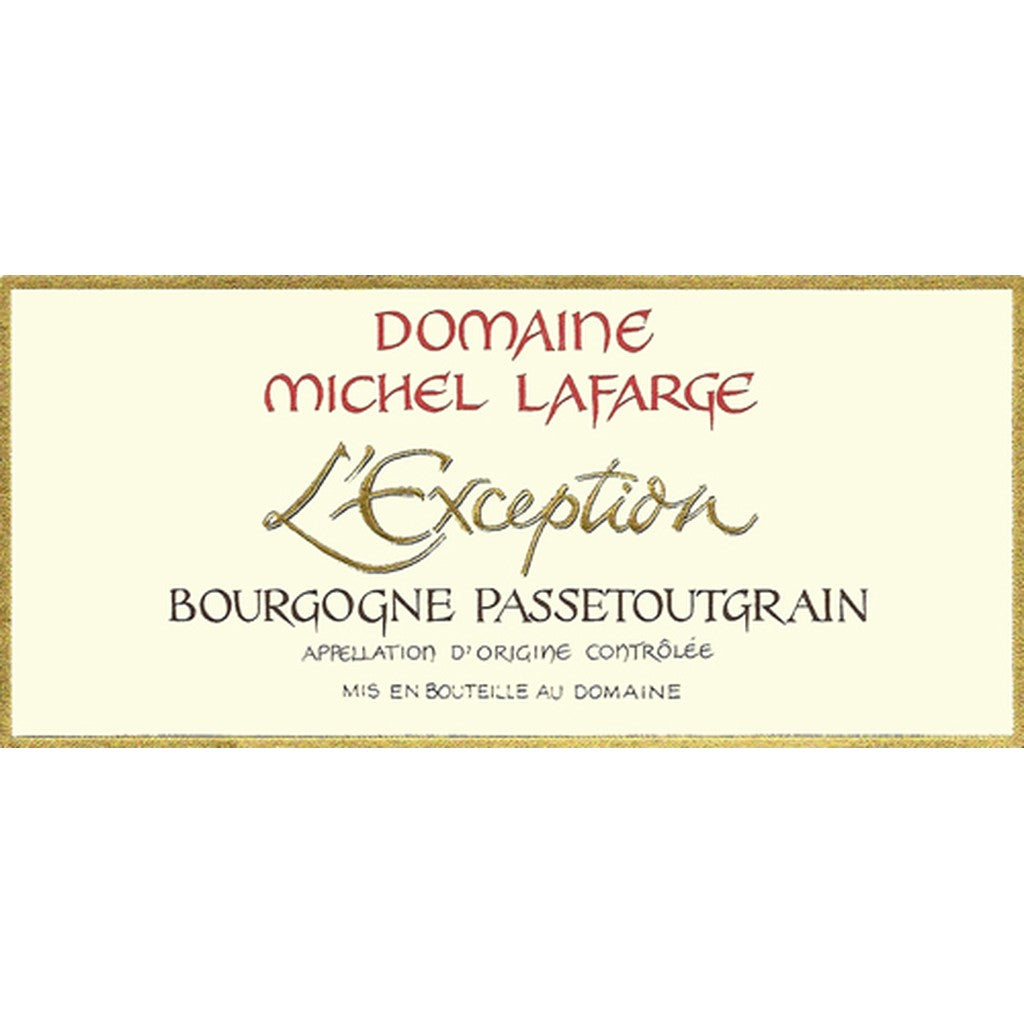 DOMAINE MICHEL LAFARGE BOURGOGNE PASSETOUTGRAIN L'EXCEPTION 2022