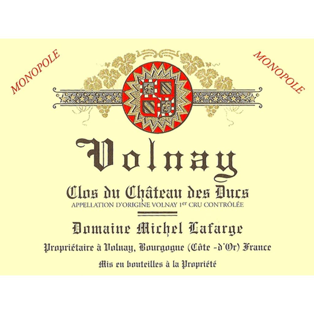 DOMAINE MICHEL LAFARGE VOLNAY 1ER CRU 'CLOS DU CHATEAU DES DUCS' MONOPOLE 2022 - SipNYC