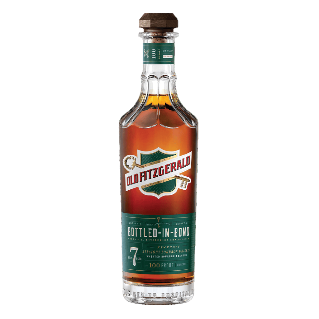 OLD FITZGERALD 7 YEARS OLD BOTTLED-IN-BOND WHEATED BOURBON WHISKEY 100 PROOF