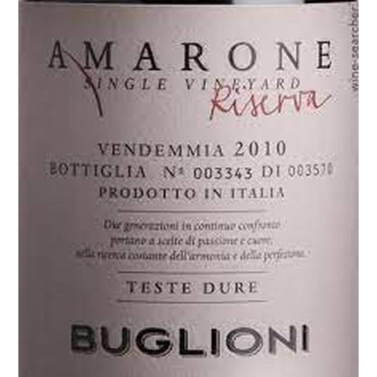 BUGLIONI AMARONE RES TESTE DURE 2010