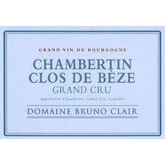 BRUNO CLAIR CHAMBERTIN CLOS DE BEZE GRAND CRU 2019