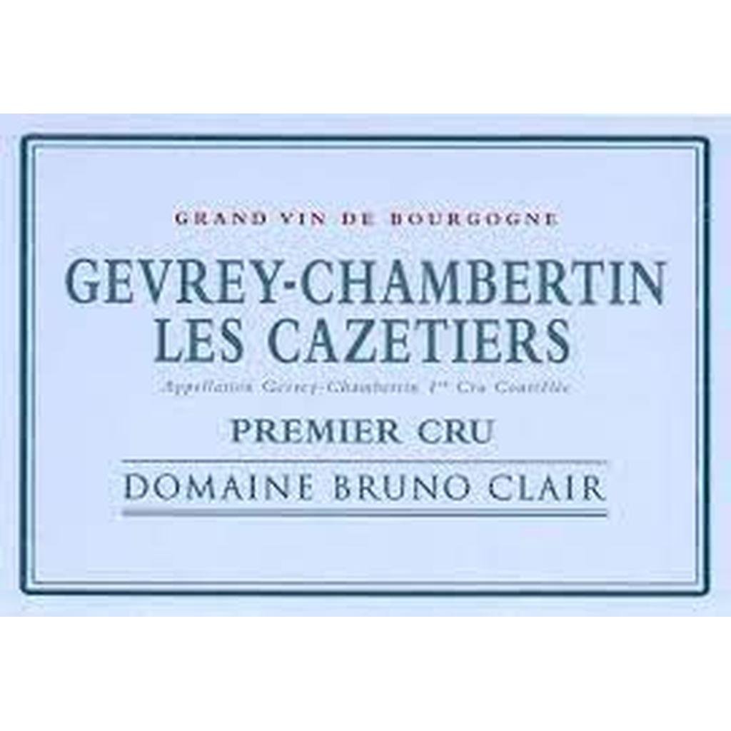 BRUNO CLAIR GEVREY CHAMBERTIN 1ER CRU LES CAZETIERS 2020 - SipNYC