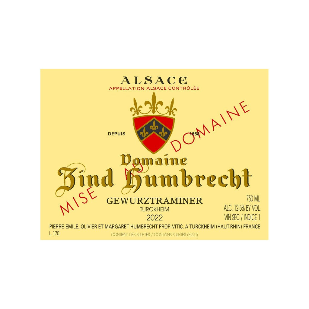 DOMAINE ZIND-HUMBRECHT GEWURZTRAMINER TURCKHEIM 2022