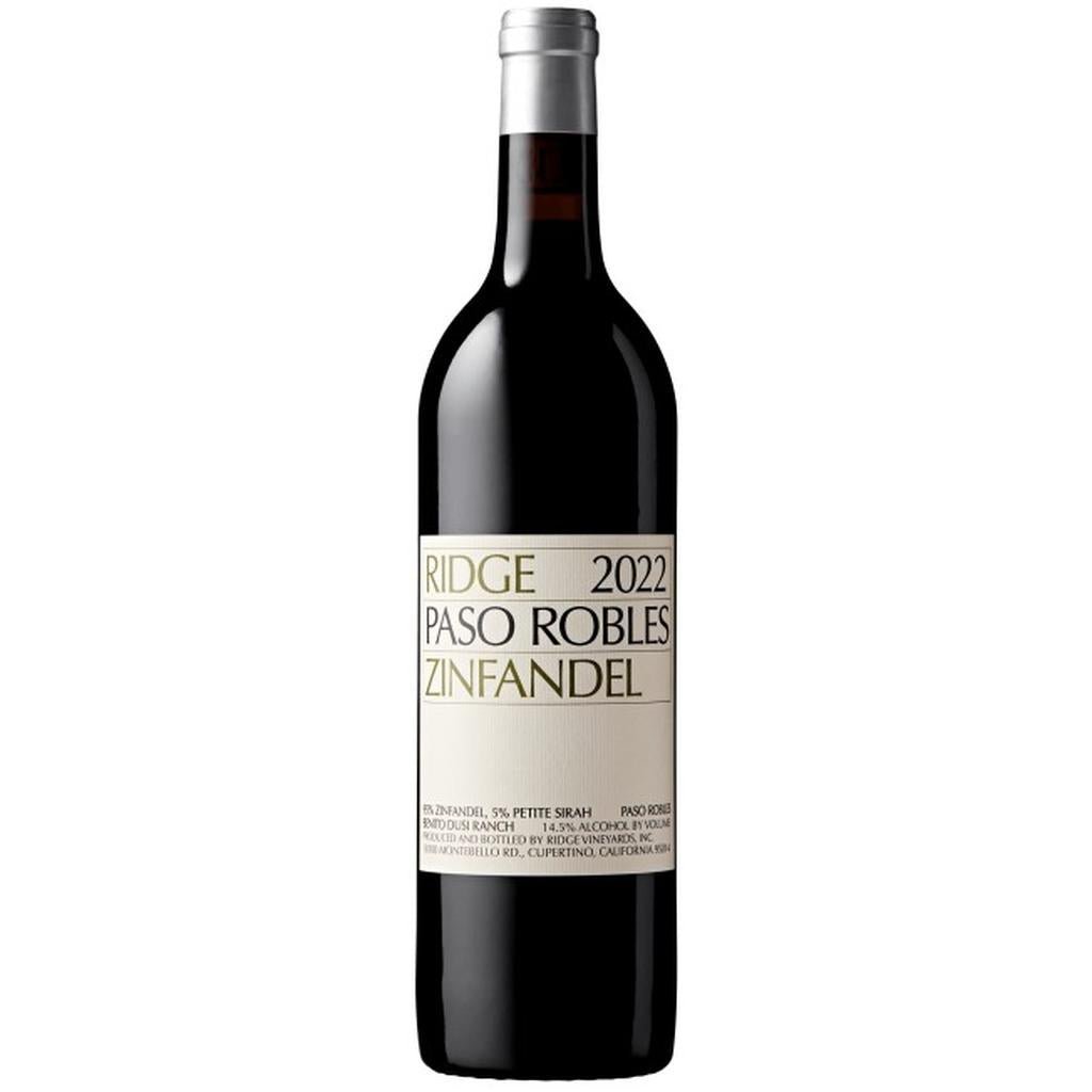 RIDGE ZIN PASO ROBLES 2022 - SipNYC