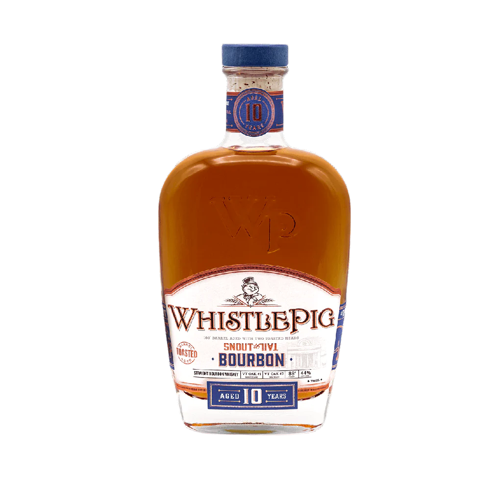 WHISTLEPIG 10 YEARS OLD SNOUT TO TAIL TOASTED BARREL AGED STRAIGHT BOURBON WHISKEY