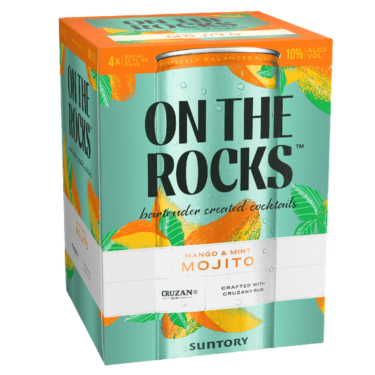 ON THE ROCKS MANGO & MINT MOJITO 4PK CANS