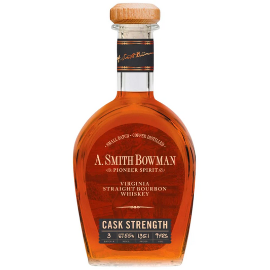 A. SMITH BOWMAN CASK STRENGTH STRAIGHT BOURBON WHISKEY BATCH 3