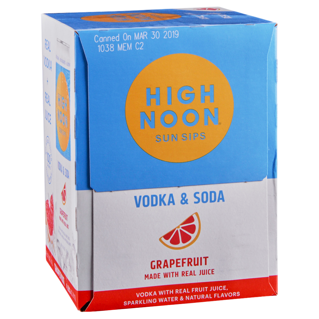 HIGH NOON GRAPEFRUIT VODKA SELTZER 4PK