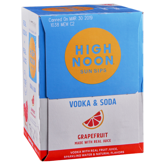 HIGH NOON GRAPEFRUIT VODKA SELTZER 4PK