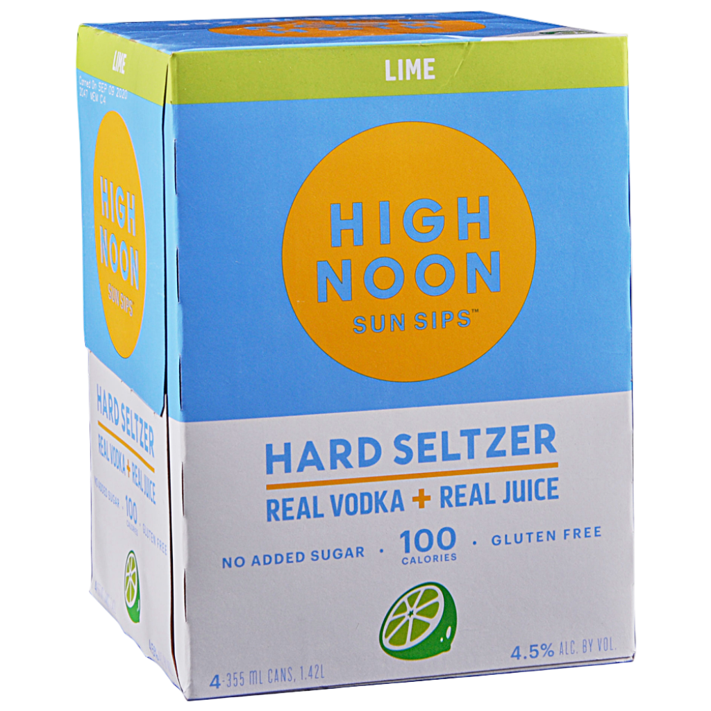 HIGH NOON LIME VODKA SELTZER 4PK