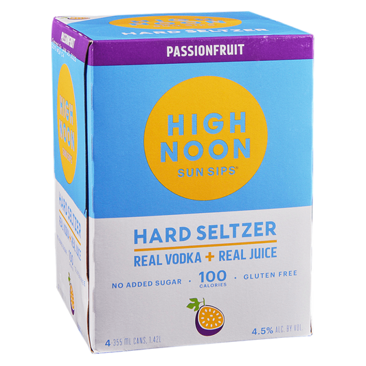 HIGH NOON PASSIONFRUIT VODKA SELTZER 4PK