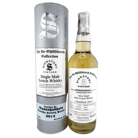 SIGNATORY VINATAGE BUNNAHABHAIN 2013 8YR STAOISHA HEAVILY PEATED - SipNYC