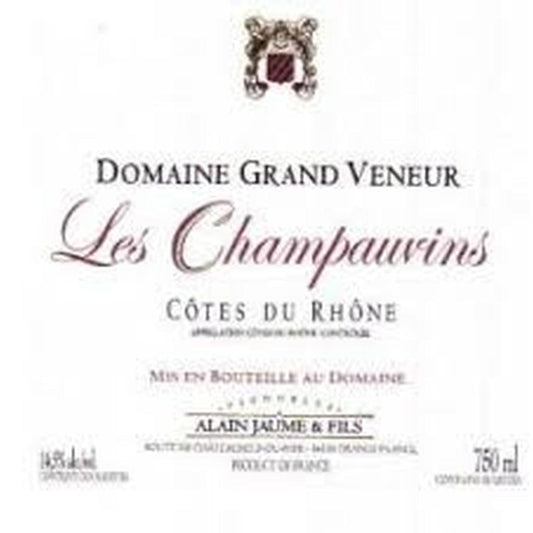 ALAIN JAUME GRAND VENEUR CDR ROUGE CHAMPAUVINS 2021