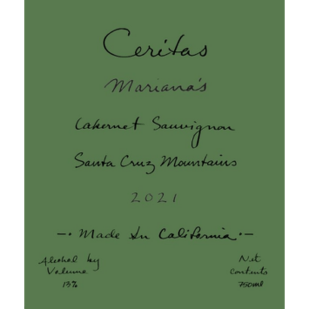 CERITAS WINES CABERNET SAUVIGNON 'MARIANA'S' 2022 - SipNYC