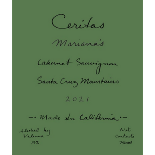 CERITAS WINES CABERNET SAUVIGNON 'MARIANA'S' 2022 - SipNYC