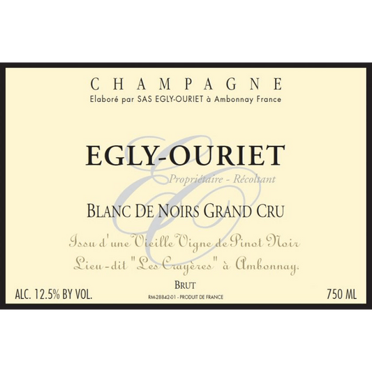 EGLY - OURIET CHAMPAGNE BLANC DE NOIRS GRAND CRU 'LES CRAYERES' NV - SipNYC
