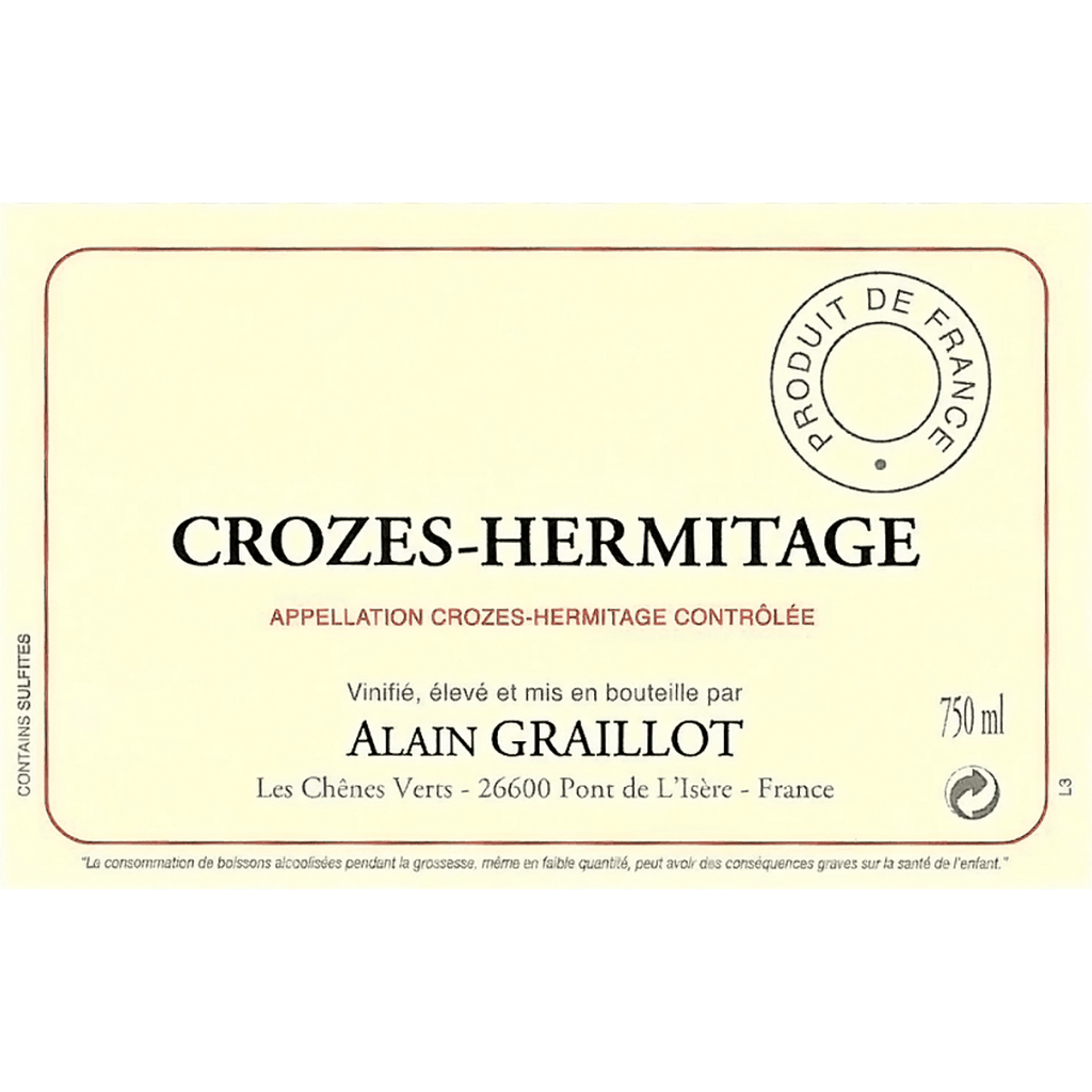 ALAIN GRAILLOT CROZES - HERMITAGE 2022 - SipNYC