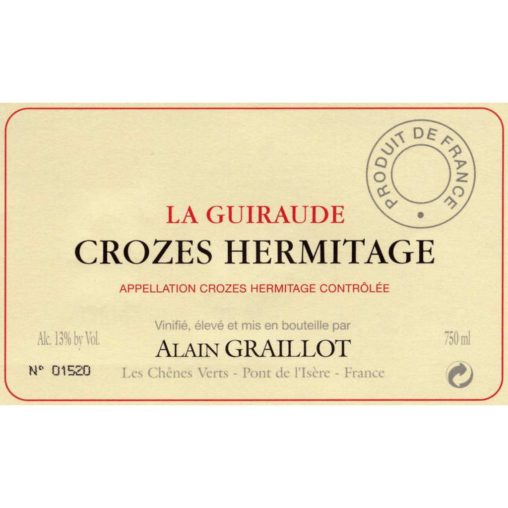 ALAIN GRAILLOT CROZES - HERMITAGE LA GUIRAUDE 2023 - SipNYC