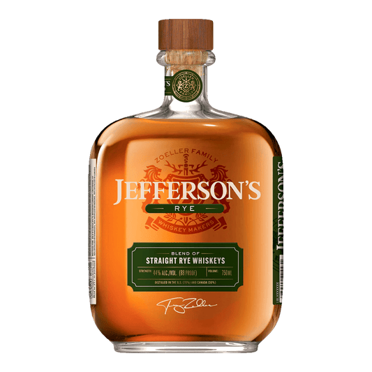 JEFFERSON'S STRAIGHT RYE 88 PROOF - SipNYC