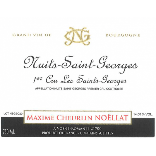 DOMAINE GEORGES NOELLAT NUITS - SAINT - GEORGEs 1ER CRU 'LES ST GEORGES' 2022 - SipNYC