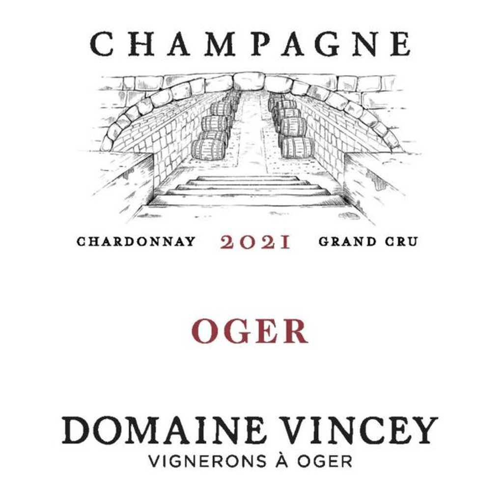 CHAMPAGNE DOMAINE VINCEY 'BLANC DE BLANCS' OGER GRAND CRU BRUT NATURE 2021 - SipNYC