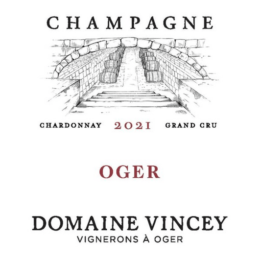 CHAMPAGNE DOMAINE VINCEY 'BLANC DE BLANCS' OGER GRAND CRU BRUT NATURE 2021 - SipNYC
