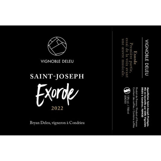 VIGNOBLE DELEU SAINT-JOSEPH 'EXORDE' 2022